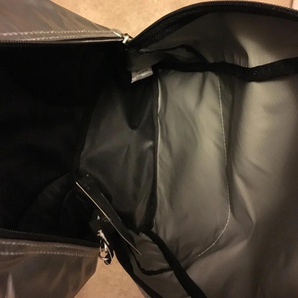 New Marc Ecko Silver Metallic Backpack | Streetwear Logo Bag